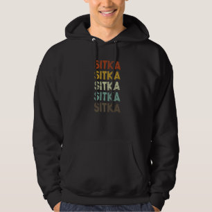 Sitka Alaska Retro Stijl Jaren 80 Hoodie