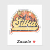 Sitka, Alaska Sticker (Vel)