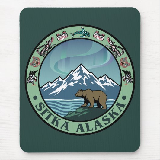 Sitka Alaska United States Muismat (Voorkant)
