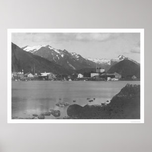 Sitka Harbour Alaska 1908 Poster