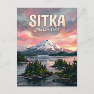 Sitka Sound Alaska Reis Briefkaart