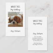 Sitter Photo Chien moderne / Carte de visite Walke (Devant / Derrière)