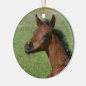 Sitting Arab Foal Keramisch Ornament (Links)
