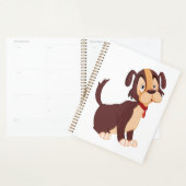 Sitting Brown Puppy Sweet Happy Dog (Devant avec enveloppe)