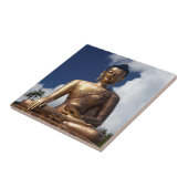 Sitting Buddha standbeeld Tegeltje (Zijkant)