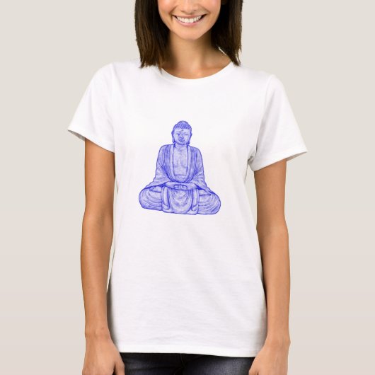 Sitting Buddha T-shirt (Voorkant)