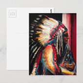 Sitting Bull Briefkaart (Voorkant / Achterkant)