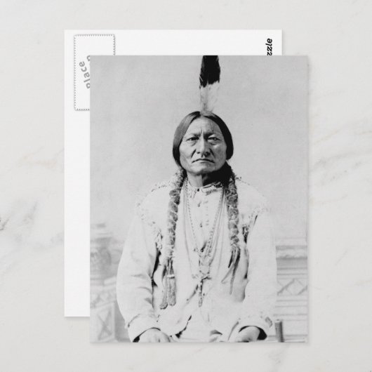 Sitting Bull Briefkaart (Voorkant / Achterkant)