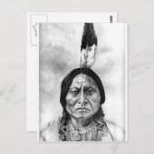 Sitting Bull Briefkaart (Voorkant / Achterkant)