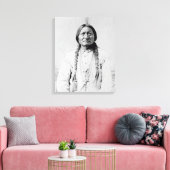Sitting Bull Canvas Afdruk (Insitu (Woonkamer))