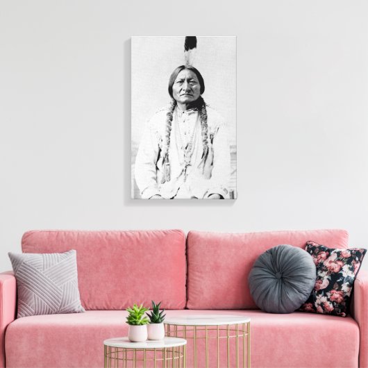 Sitting Bull Canvas Afdruk (Insitu (Woonkamer))