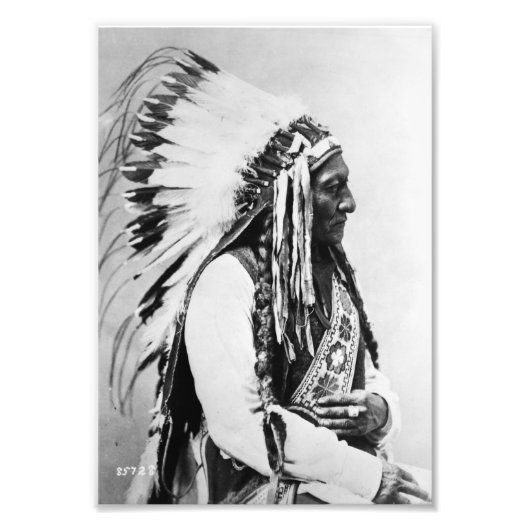 Sitting Bull, een Hunkpapa Sioux Foto Afdruk (Voorkant)