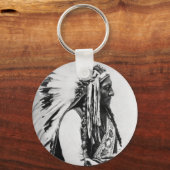 Sitting Bull, een Hunkpapa Sioux Sleutelhanger (Voorkant)