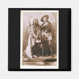 Sitting Bull en Buffalo Bill 1895 Magneet