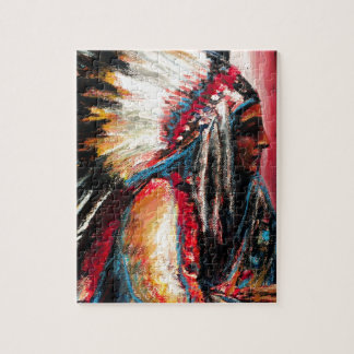 Sitting Bull in kleur Legpuzzel