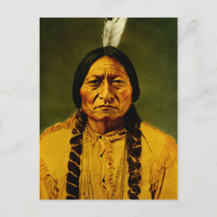 Sitting Bull Native American Indian Chief Briefkaart
