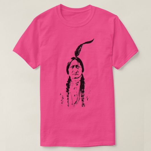 Sitting Bull Native American TShirt (Design voorkant)