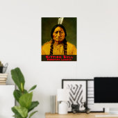 Sitting Bull Native Amerikaans stamhoofd Poster (Thuiskantoor)