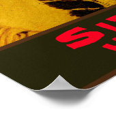 Sitting Bull Native Amerikaans stamhoofd Poster (Hoek)