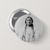 Sitting Bull Ronde Button 5,7 Cm (Voorkant /achterkant)