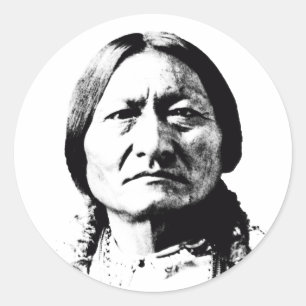 Sitting Bull Ronde Sticker