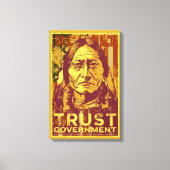 Sitting Bull Stretched Canvas Print (Voorkant)