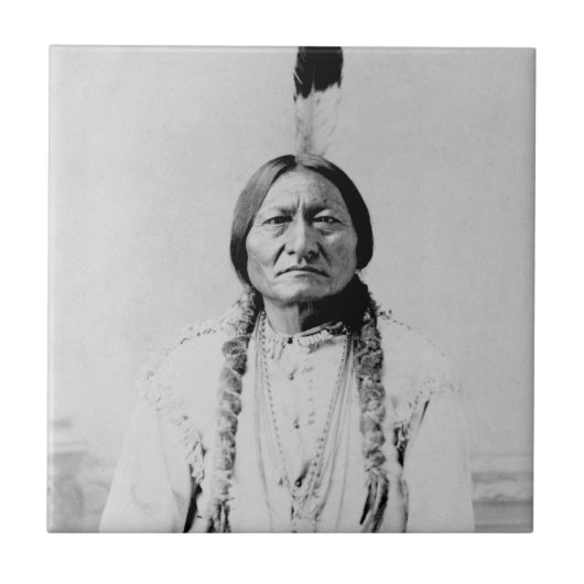 Sitting Bull Tegeltje (Voorkant)
