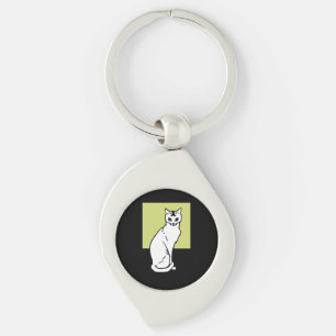 Sitting Cat Julie de Graag Art Nouveau Sleutelhanger