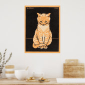 Sitting Cat, Julie de Graag Poster (Keuken)