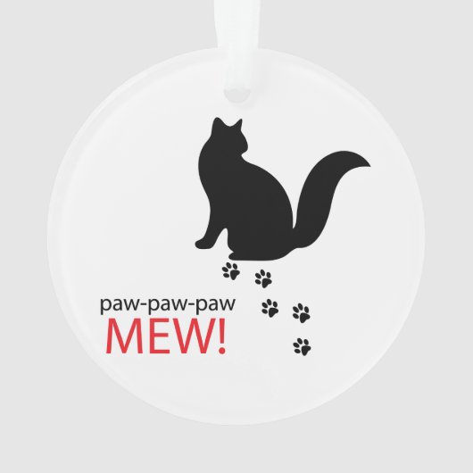 Sitting cat ornament (achterkant)
