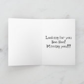 "SITTING DUCK" zegt ***MISSING JOU** BOO HOO Kaart (Binnen)