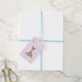 Sitting Giraffe Cadeaulabel (Met Touw)