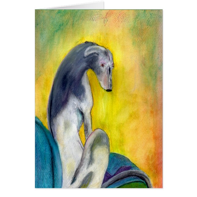 Sitting Greyhound (a394) (Voorkant)
