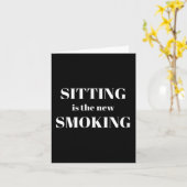 Sitting Is The New Smoking Kaart (Gele Bloem)