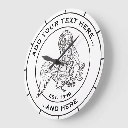 Sitting Mermaid Grote Klok (Hoek)