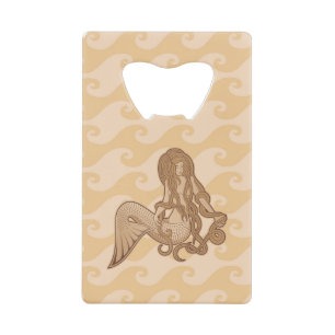 Sitting Mermaid Kredietkaart Flessenopener