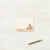 Sitting Mermaid Post-it® Notes (Op bureau)
