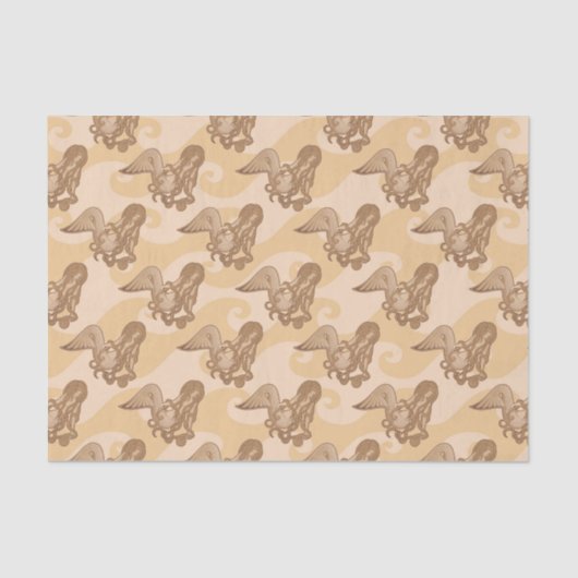 Sitting Mermaid Tissuepapier (Voorkant)