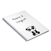 Sitting Panda Beer Notitieboek (Rechterzijde)