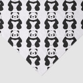 Sitting panda tissuepapier (Detail)