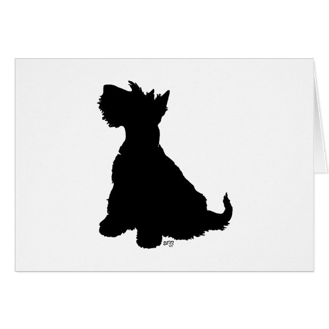Sitting Scottie Dog (Voorkant Horizontaal)