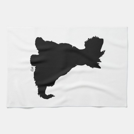 Sitting Scottie Dog Theedoek (Horizontaal)