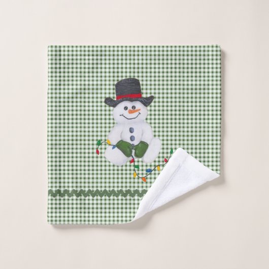Sitting Snowman (Gant de toilette)