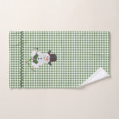 Sitting Snowman Bad Handdoek (Handdoek)