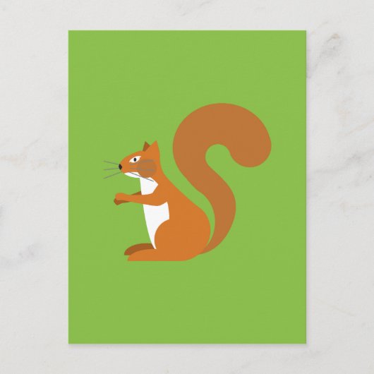 Sitting Squirrel Briefkaart (Voorkant)