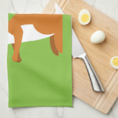 Sitting Squirrel Theedoek (Quarter Fold)