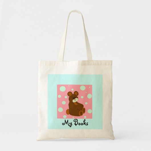 Sitting Teddy Bear Tote Bag (Voorkant)