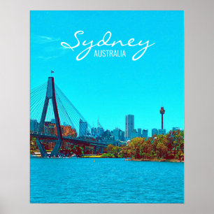 Situatie in Sydney ANZAC Bridge Poster