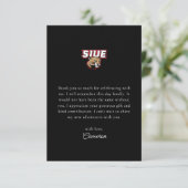 SIUE Afstuderen Bedankkaart (Staand voorkant)