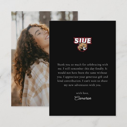 SIUE Afstuderen Bedankkaart (Voorkant / Achterkant)